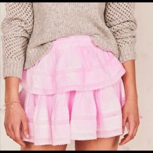 BRAND NEW PINK TIE DYE LOVESHACKFANCY SKIRT